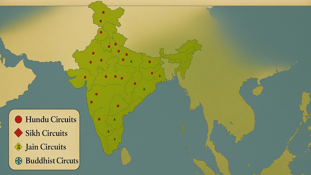 pilgrimage circuits in India
spiritual tourism in India